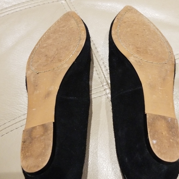 STEVEN black suede flat with 1" built in wedge - Picture 4 of 4